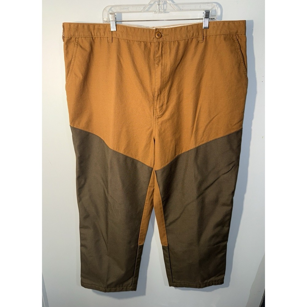 CABELAS Men's Briar Pants Upland Brush Guard Hunting Brown Tan Size 46 Reg